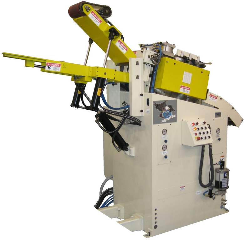 COE Press Equipment's Alligator Peeler-Dekinker Station