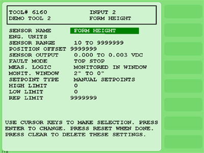 SmartPAC/ProPAC typical screen images