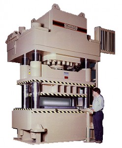 Photo of standard industrial four column press