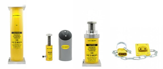 Standard and adjustable safety blocks from Saf-T-Block