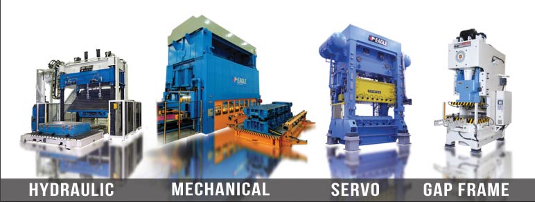 Eagle Press Types: Hydraulic, mechanical, servo, gap frame