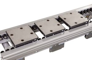 Dorner ERT150 and ERT250 Pallet Systems 3 Compact, cost efficient, low voltage gearmotor