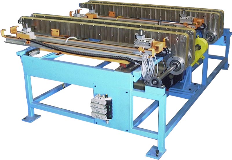 Belted Magnetic Conveyors 2 image of MPI's Magnetic Belted Conveyor configured as a Stamped Parts Holding conveyor