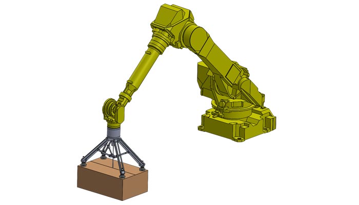 illustration of Norgren Adaptable packaging and palletizing tool