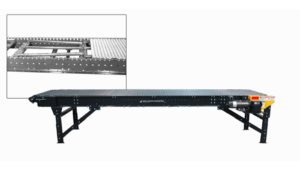 800 Wire Mesh Belt Conveyors—Herringbone Wear Strip Deck