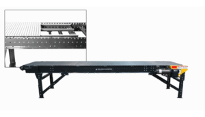 802 Wire Mesh Belt Conveyors—High-density Plastic Wear Strip Deck