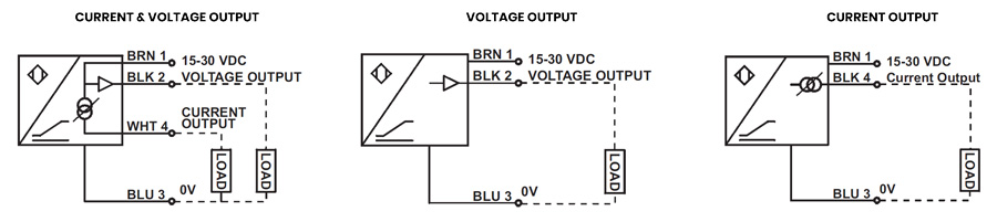 analog sensors output contol schematic diagrams
