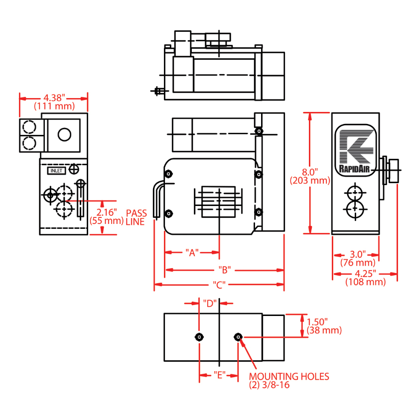 MINISERVO DIMENSIONS