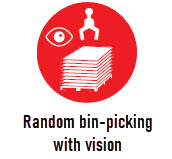 Linear Automation Robotics Capability icon: Random bin picking with vision