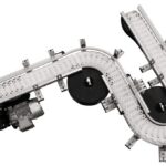 Dorner FlexMove flexible chain conveyor with curves and gearmotor drive