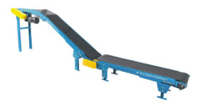 New London Engineering Floor-to-Floor Conveyors 4 New London Engineering Model 410 floor-to-floor conveyor with incline and nose-over discharge