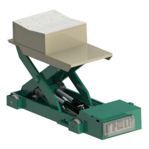 Southworth L-Series Cam coil car, medium capacity, scissor lift with vee cradle top